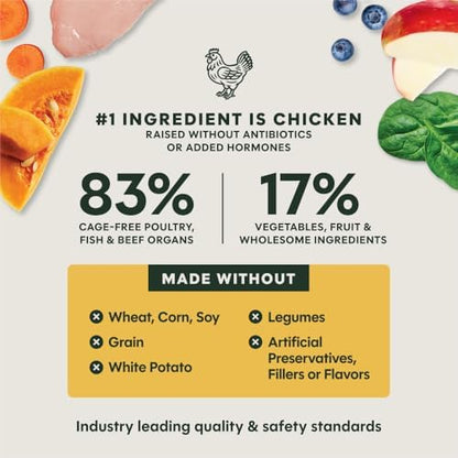 Instinct Puppy Freeze-Dried Meals, FreshDried Bites, Natural Dog Food, Grain-Free - Cage-Free Chicken, 25 oz. Bag