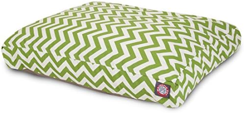 Majestic Pet Rectangular Dog Bed, Small, 27x20x4 in, Washable, Sage Green