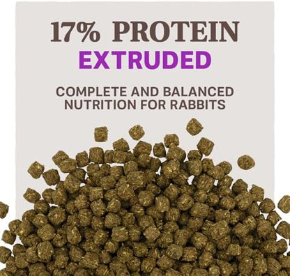 Blue Seal Fresh Show Hutch Deluxe 17 Rabbit Food - Resealable Packaging to Hold in Freshness, Promotes a Healthy Digestive System and Proper Intake - 4.5 LB Bag