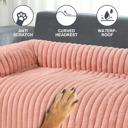 Luxurious Dog Couch Bed, Dog Sofa Bed, Couch Protector For Dogs(Pink, XXL)