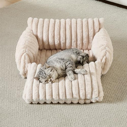 Hollypet Cat Bed Small Dog Orthopedic Couch Beds for Pets up to 13 lbs