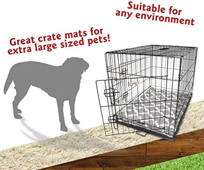 48" Trellis Gray Crate Dog Bed Mat By Majestic Pet Products