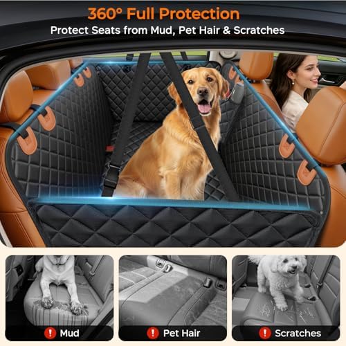 URPOWER XL Dog Seat Cover for Full-Size Truck Back Seat, Waterproof Hammock