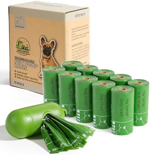 ATIFBOP Biodegradable Dog Poop Bags 150 Counts with Dispenser