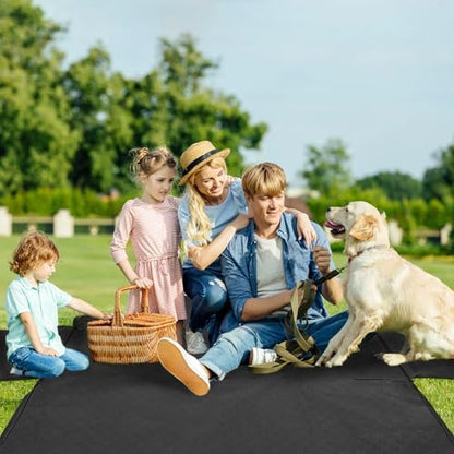 Mancro Dog Car Seat Cover, Waterproof Dog Hammock for Car, Black All