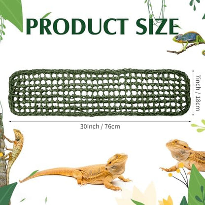 Silkfly Large Beard Dragon Hammock, 30 x 7 Inch, Rectangle, Green