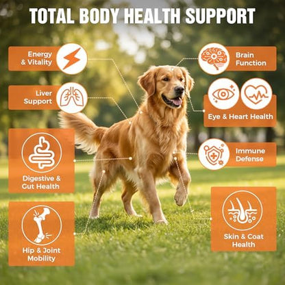 8-in-1 Dog Multivitamin Chews for Daily Wellness & Immune Support