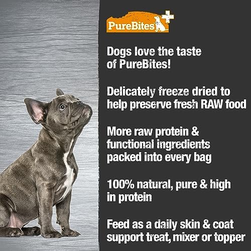PureBites +Skin & Coat Freeze Dried Dog Treats, 3 oz
