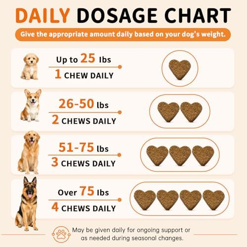 Quercetin with Bromelain for Dogs - Allergy & Itch Relief - 150 Soft Chews