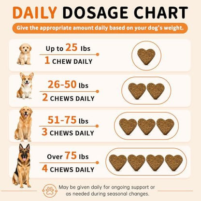 Quercetin with Bromelain for Dogs - Allergy & Itch Relief - 150 Soft Chews