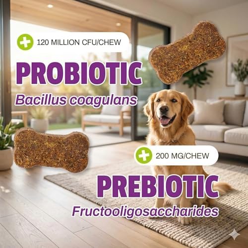 Pet Naturals Daily Probiotic Soft Chews for Dogs, Digestive and Immune Support Supplement, 1 Billion CFU Per Chew, Duck, 160 Count