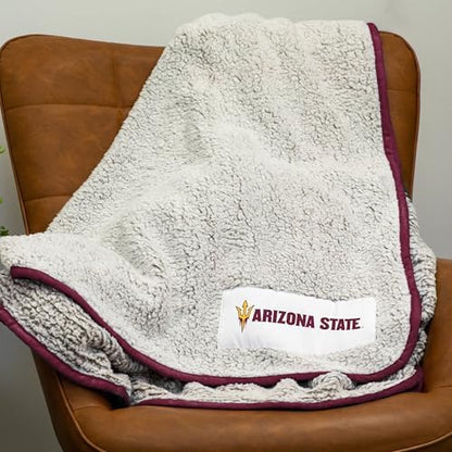 Logo Brands Officially Licensed NCAA Unisex Frosty Fleece Blanket, One Size, Team Color