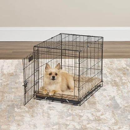 MidWest Homes for Pets QuiteTime Deluxe Wave Bolster Bed for Small Dogs; Easily Machine Wash and Dry; Tan; 24"; 40224-WVTN
