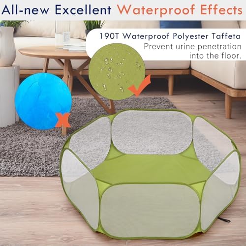 Pawaboo Small Animals Playpen, Green