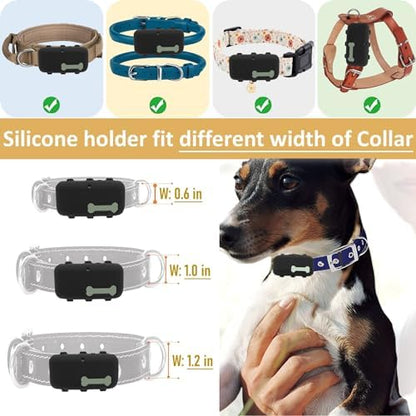 Silicone Holder Compatible for Tractive XL GPS Dog Tracker (Black,1 Pack)