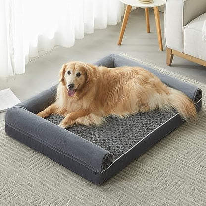BFPETHOME Orthopedic Washable Large Dog Bed for Senior Dog Comfy Sleep