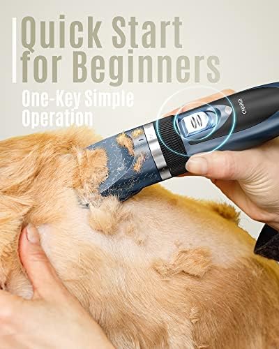 oneisall Dog Clippers Low Noise Grooming Kit for Dogs Cats Pets