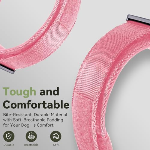 2026 Upgrade Waterproof Tactical AirTag Dog Collar, Built in AirTag Holder