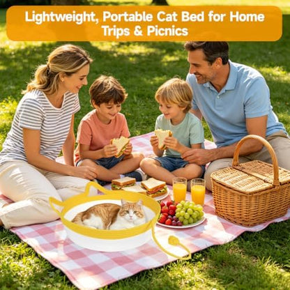 Cotton Rope Cat Bed, Instinct Hand Woven Cat Basket with Rope Tail