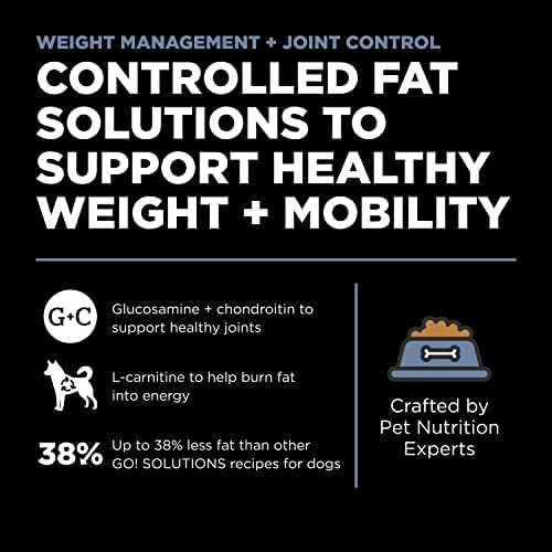 Go! Solutions Weight Management + Joint Care Chicken Grain-Free Dry Dog Food, Premium Kibble for Adults & Seniors with Added Glucosamine & Chondroitin for Healthy Mobility, 3.5 lb Bag