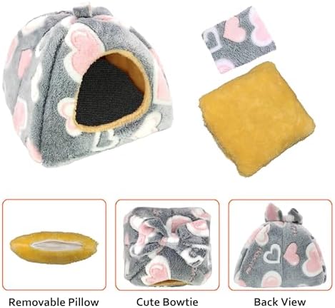 Guinea Pig Bed, Hideout House for Small Animals, Warm & Cozy