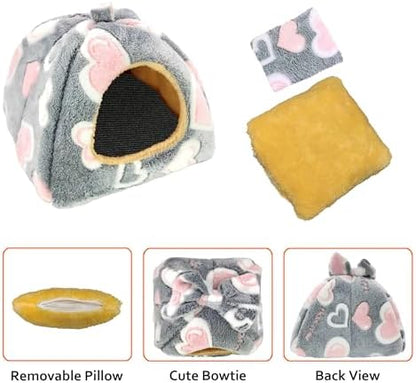Guinea Pig Bed, Hideout House for Small Animals, Warm & Cozy