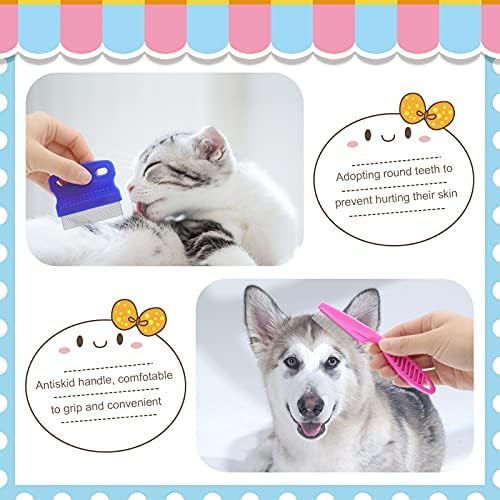 Rabbit Grooming Kit, Rabbit Brush for Shedding with Bunny Nail Clipper, Rabbit Nail Trimmers with Pet Combs for Hamster Guinea Pig Ferret by KALAMANDA