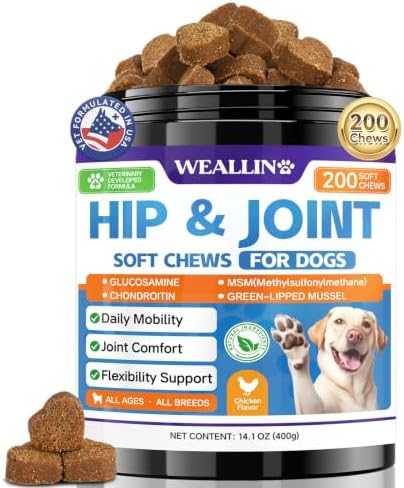 Dog Joint Supplement, Hip and Joint Supplement with Glucosamine Chondroitin