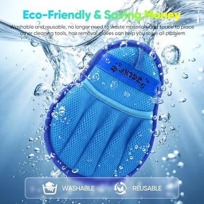 Pet Hair Removal Glove Cat & Dog, Electrostatic Reusable Hair Remover Tool