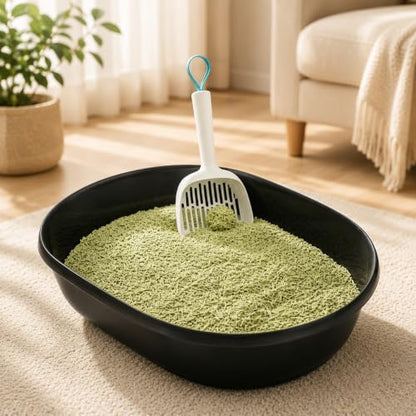I AM TOFU - Tofu Cat Litter, Low Dust Lightweight Clumping Litter with Odor Control (10 LBS, Green Tea)