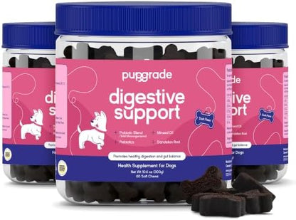 PupGrade Digestive Support for Dogs, Duck Flavor - 180 Soft Chews