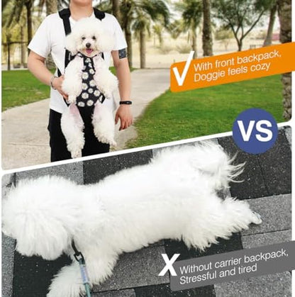 Pawaboo Pet Front Carrier Backpack for Small Medium Dogs