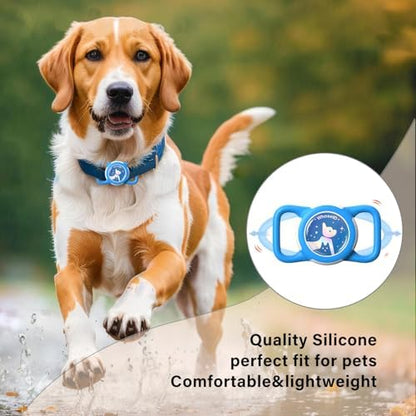 Waterproof AirTag Holder for Dog Collar, Soft Slide-On Dog AirTag Holder
