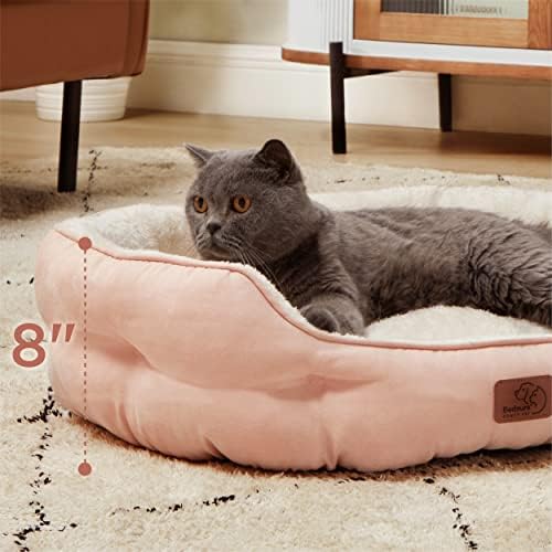 Bedsure Small Dog Bed Washable,Round Cat Beds for Indoor Cats,25in