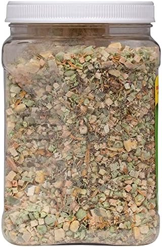 Healthy Herp Veggie Mix Instant Meal for Reptiles - Nutritious Bearded Dragon Accessories, Bearded Dragon Food - Made in USA - Quick Prep, Ideal for Box Turtles, Lizards, Tortoises - 7.5 oz (212g)