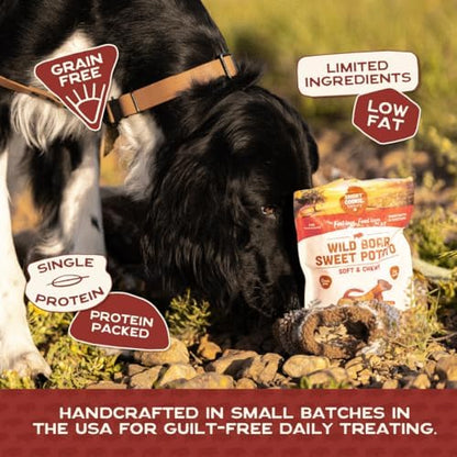 Smart Cookie Healthy Soft Dog Treats - Wild Boar & Sweet Potato - Grain Free Limited Ingredient Training Treats for Dogs with Sensitive Stomach & Allergies, Natural Novel Protein, Made in USA (5oz.)