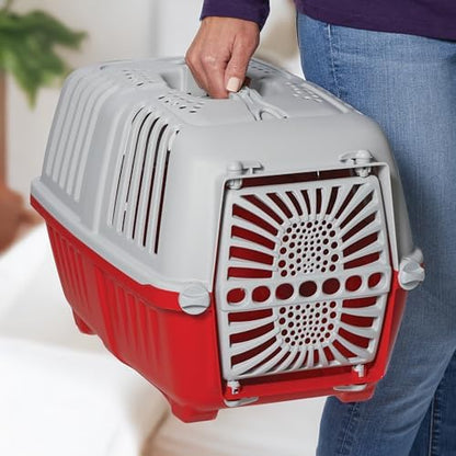 Midwest Homes Spree Travel Carrier, Small, Red - Dog & Cat Crate