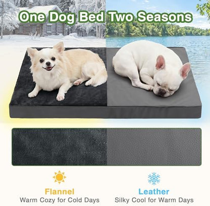 Waterproof Dog Bed Medium Size Dog, Washable Orthopedic Foam Crate Pad 30"