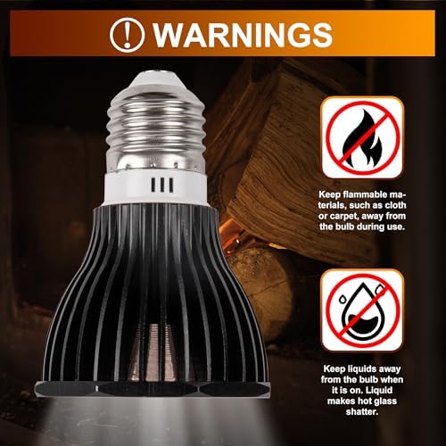 UVB Reptile Light Bulb 10.0, 5W LED High Intensity UV Replacement Lamp Bulbs for Desert Reptiles Bearded Dragons Lizard Tortoise Iguanas Chameleons Snake - 1 Pack