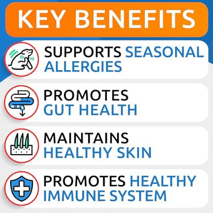 Dog Allergy Relief Chews - Skin Health & Anti-Itch Supplement with Omega-3