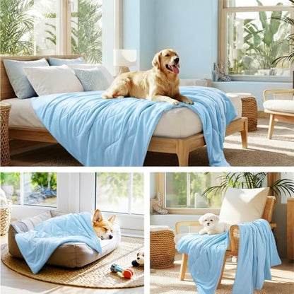 Luciphia Cooling Dog Blanket, Q-MAX>0.5 Pet Throw for Couch, Crate & Bed