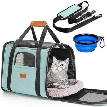 Morpilot Cat Carrier Soft for Large Medium Cats and Puppy up to 20lbs