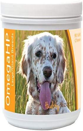 Healthy Breeds English Setter Omega HP Fatty Acid Skin and Coat Support Soft Chews 90 Count