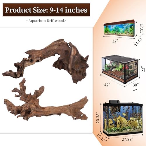 majoywoo Natural Large Driftwood for Aquarium Decor Fish Tank Decorations