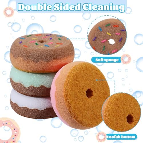 Lemonroad 8 Pack Tack Sponge Donut Shaped