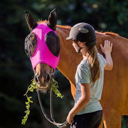 Frienda 4 Pcs Horse Fly Mask with Ear, Medium, Colorful