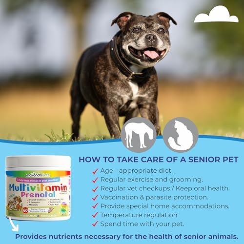 Dog Prenatal Vitamins – Multivitamin for Dogs and Cats 60 Tabs Supplement