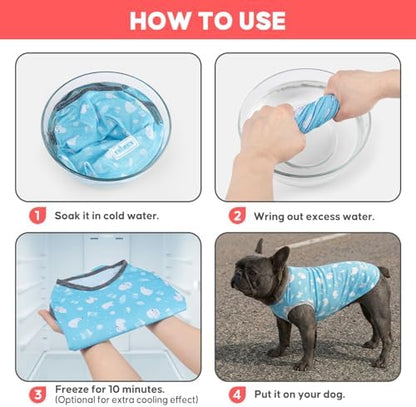 KYEESE 2Pack Dog Shirt for Small Dogs Soft Breathable T-Shirts, Polar Bear