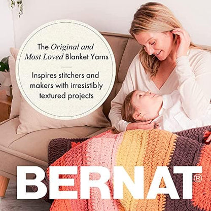 Bernat Blanket Extra Thick Chunky Yarn for Crocheting, Clay