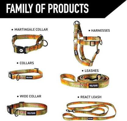 Wolfgang 5/8 Inch Venture Dog Leash Cutbow Print Small